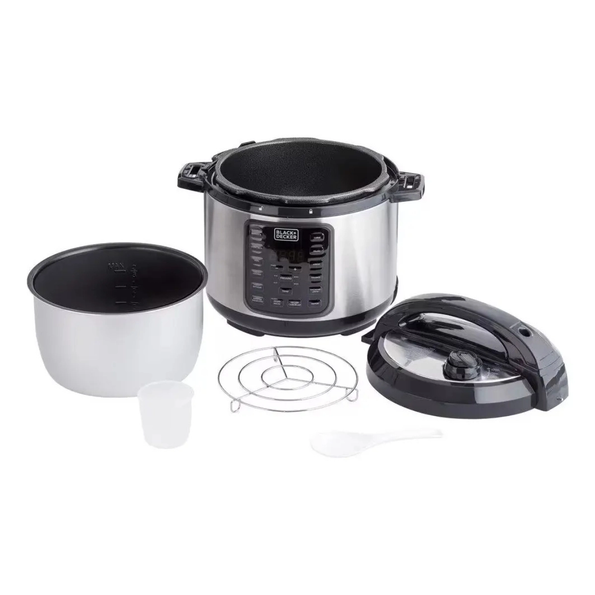 PANELA DE PRESSÃO ELÉTRICA 11 PROGRAMAS PP900G 5L 127V BLACK+DECKER