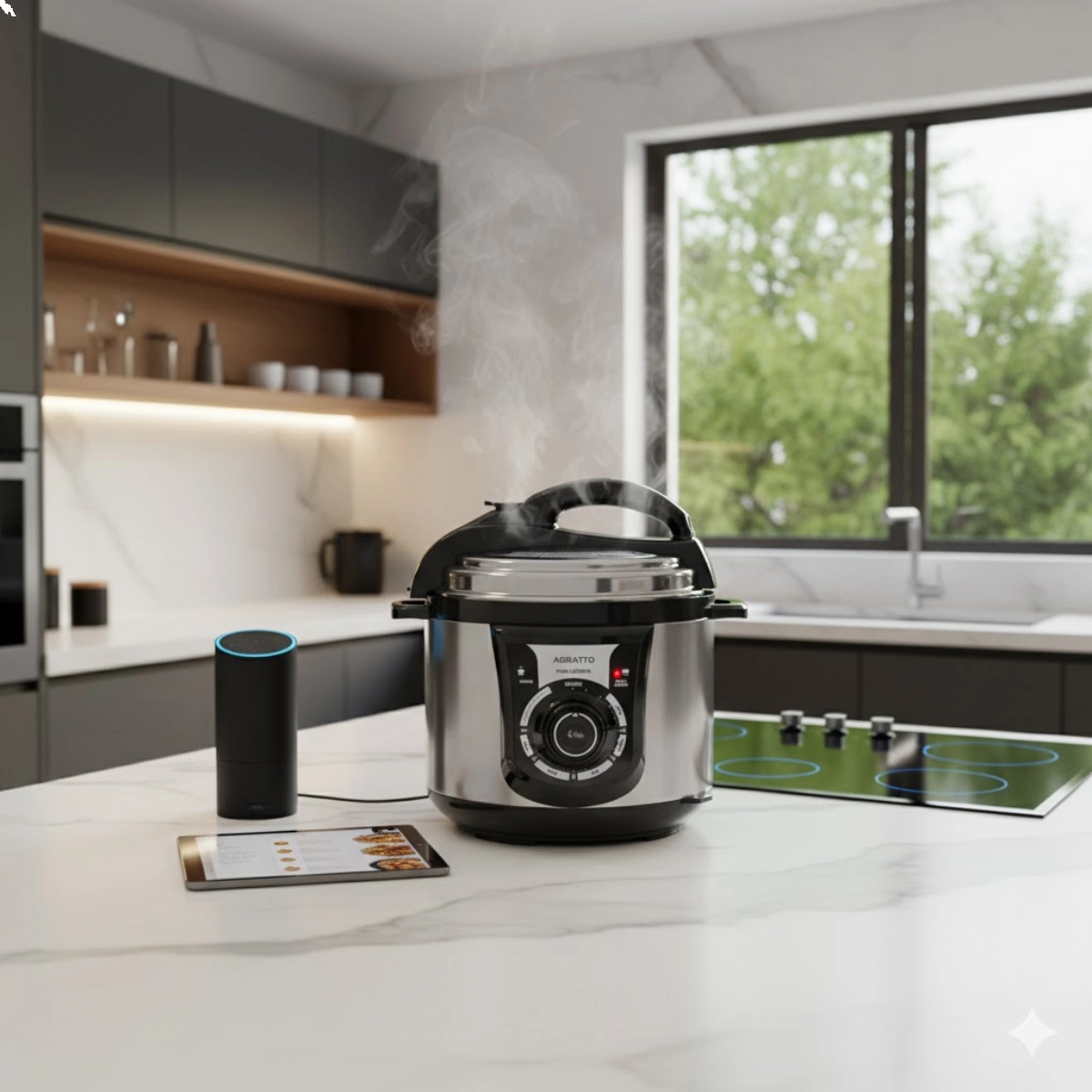 PANELA DE PRESSÃO ELÉTRICA 4L PAINEL DIGITAL E TIMER 220V AGRATTO