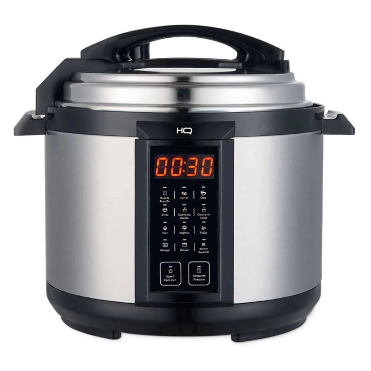 Panela de Pressão Elétrica Digital Hq 5 Litros Inox, Multifuncional, 220V  Rápida, Segura e Prática