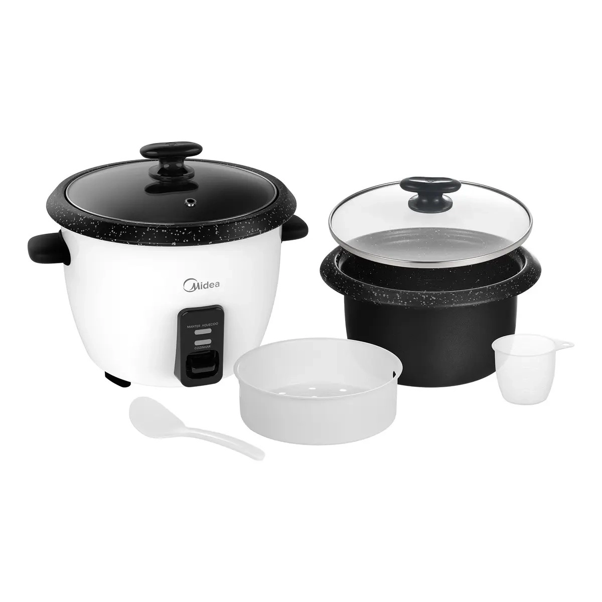 PANELA ELÉTRICA DE ARROZ MIDEA 2,5L 7 XÍCARAS ANTIADERENTE COM VAPOR 127V