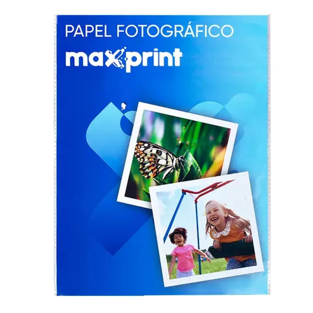 PAPEL FOTOGRAFICO GLOSSY ADESIVO MAXPRINT A4 135GSM COM 50 FOLHAS