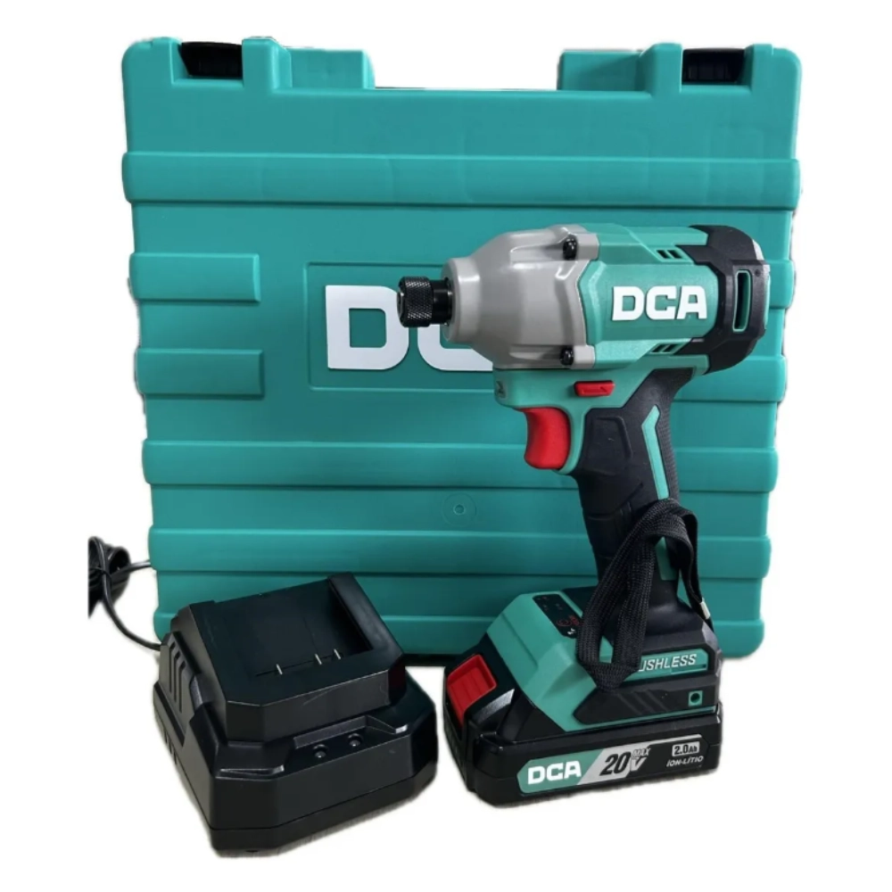 Parafusadeira de Impacto 1/4" 20V Brushless com Bateria Recarregável e Carregador 