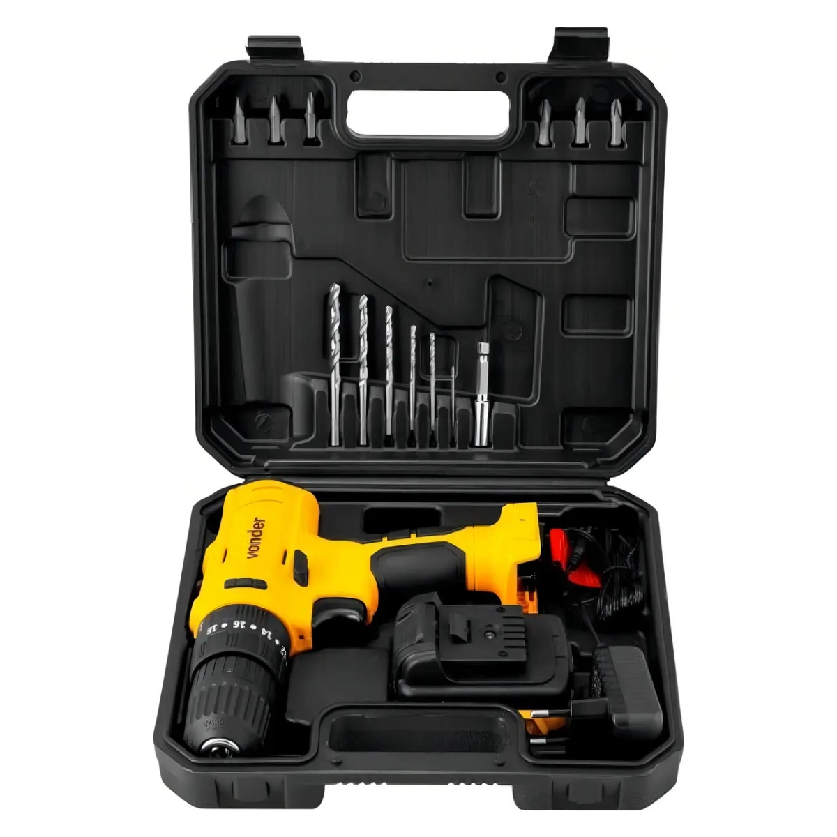 PARAFUSADEIRA E FURADEIRA COM IMPACTO VONDER PFV120I 18 NIVEIS 
