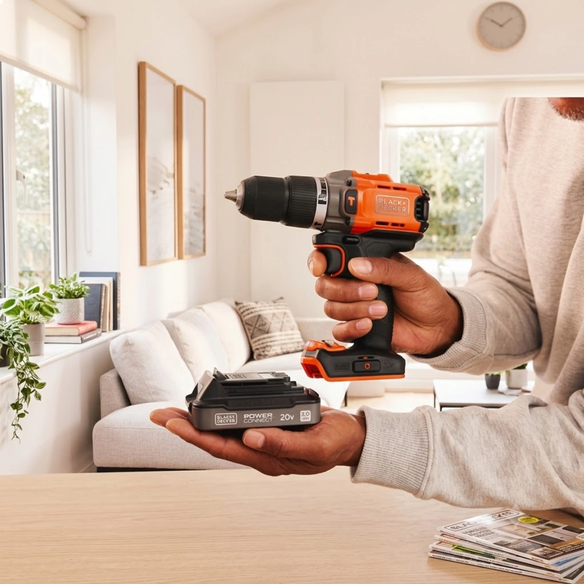 PARAFUSADEIRA FURADEIRA IMPACTO BLACK DECKER 20V 2AH MALETA PARAFUSADEIRA FURADEIRA IMPACTO BLACK DECKER 20V 2AH MALETA
