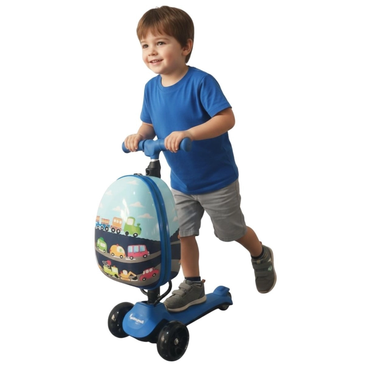 PATINETE ELÉTRICO INFANTIL IMPORTWAY COM MALA AZUL BW450AZ