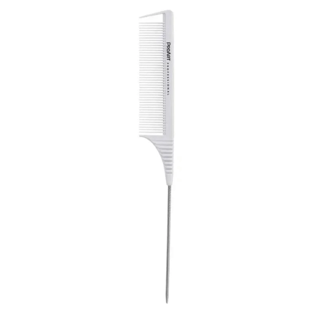 PENTE FINO SEPARADOR DE MECHAS COM CABO DE METAL PARA ALISAMENTO PROART BRANCO 