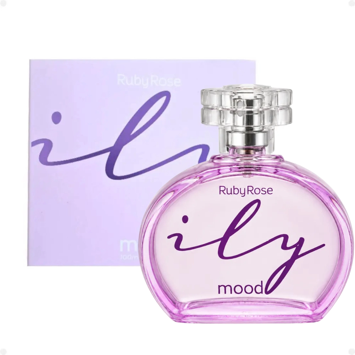 PERFUME E DESODORANTE COLÔNIA RUBY ROSE MOOD ILY 100ML FIXAÇÃO INTENSA