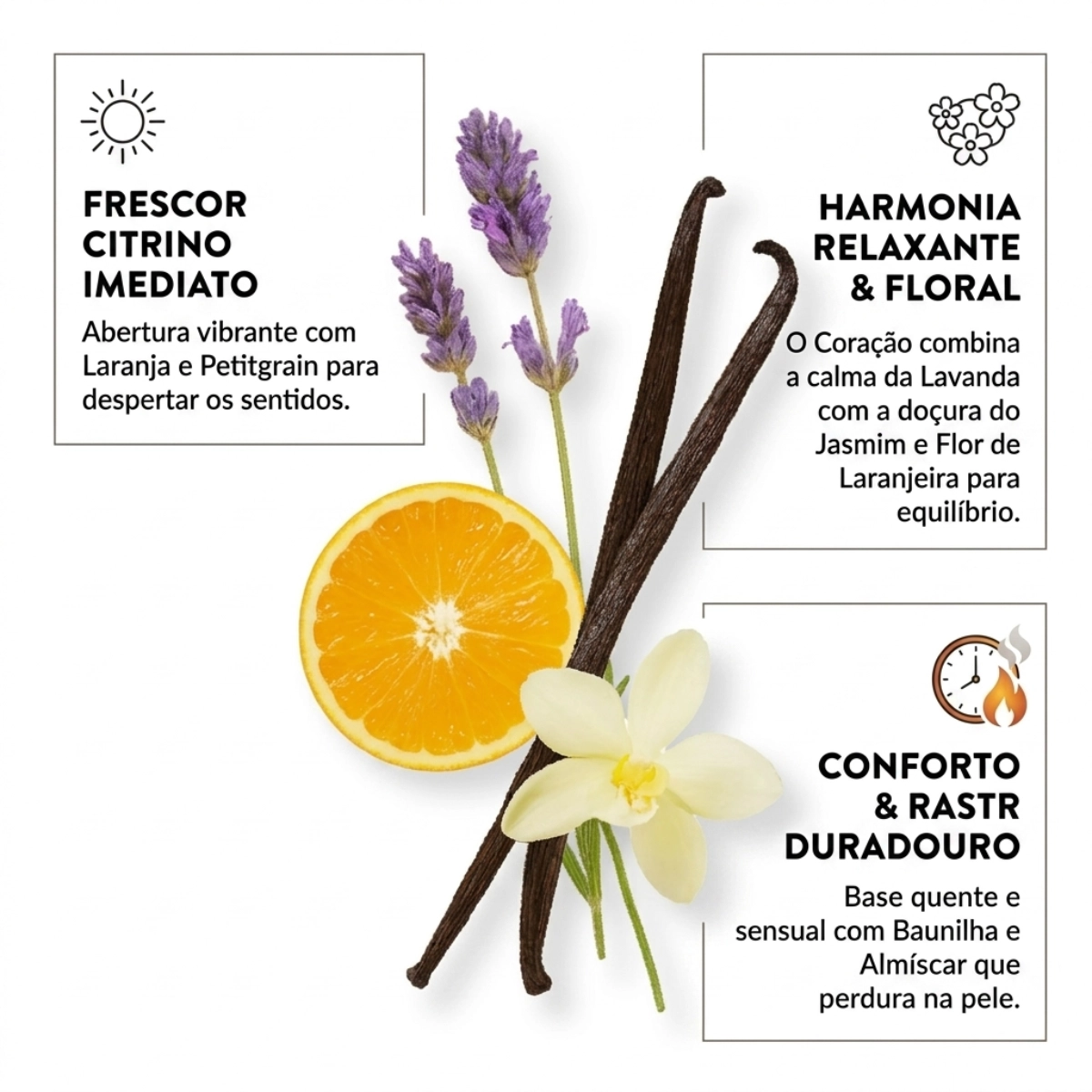PERFUME ETLEE VANILLA CASHMERE EAU DE PARFUM FEMININO 10ML