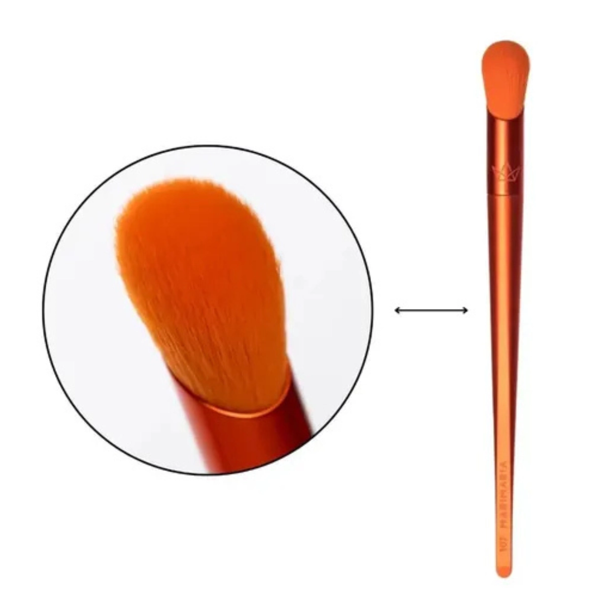 PINCEL PARA CORRETIVO E ACABAMENTO MARI MARIA MM-107 LARANJA PINCEL PARA CORRETIVO E ACABAMENTO MARI MARIA MM-107 LARANJA