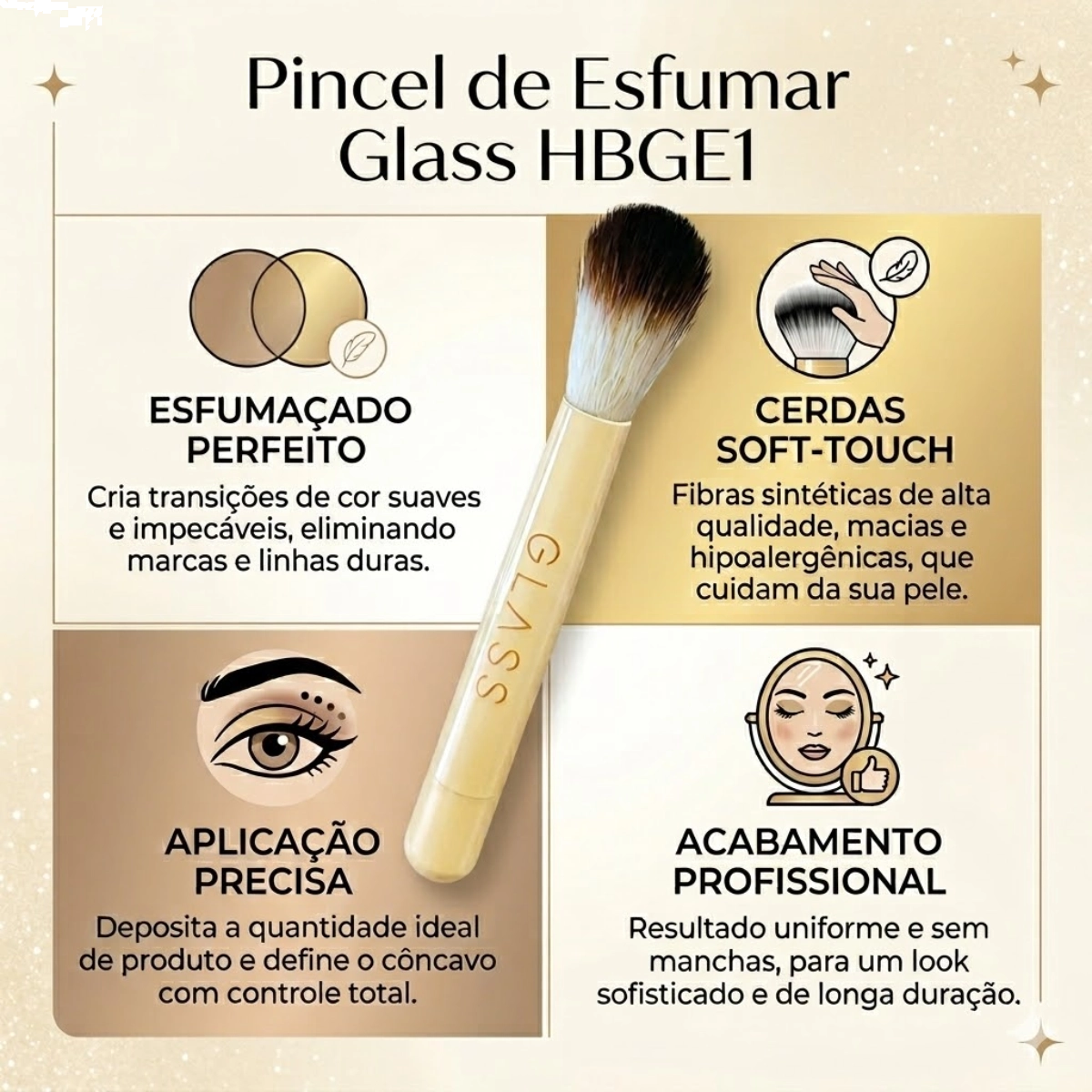 PINCEL PARA ESFUMAR M GLASS GE1 RUBY ROSE