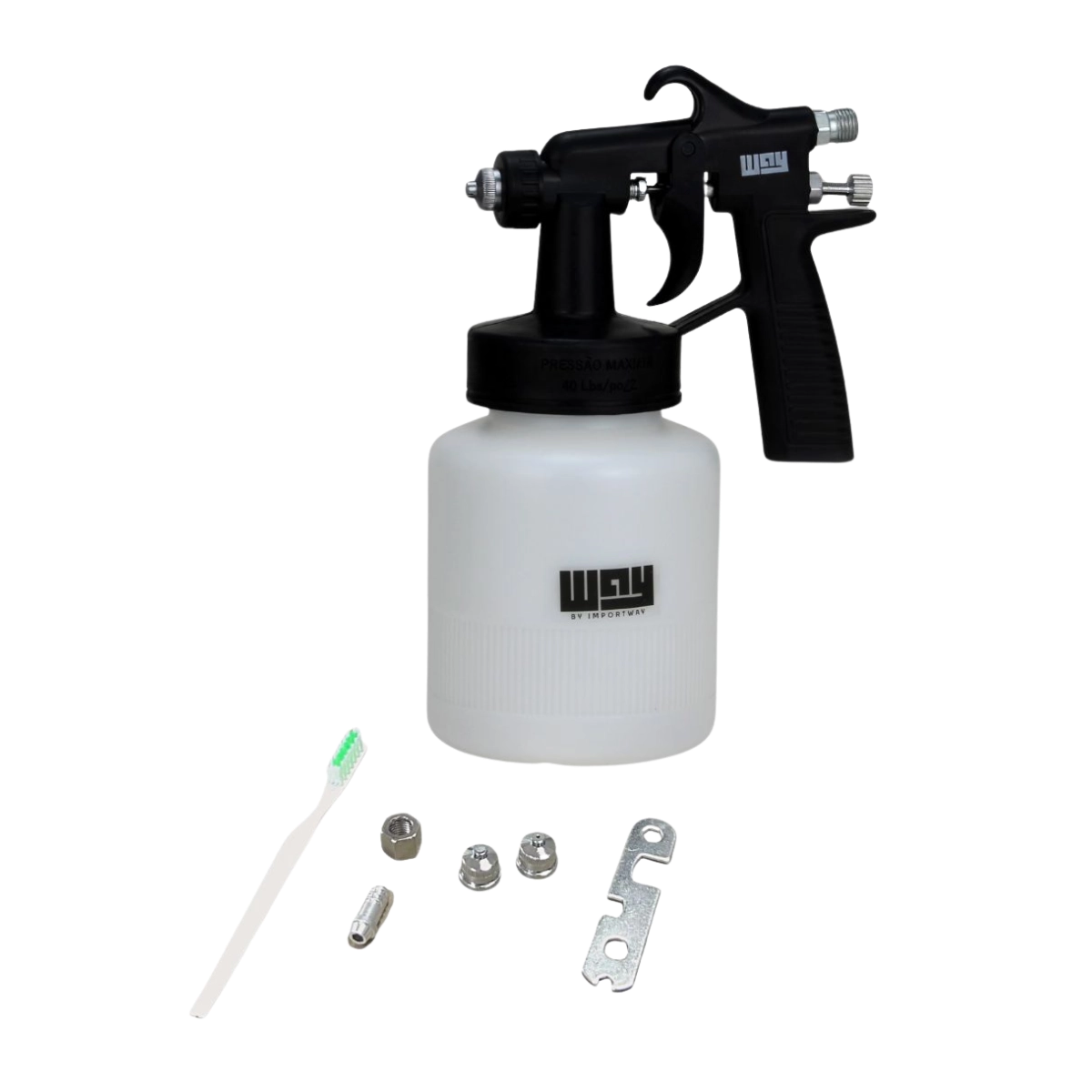 PISTOLA DE PINTURA AR DIRETO 600ML 1 BICO 1,3MM IMPORTWAY