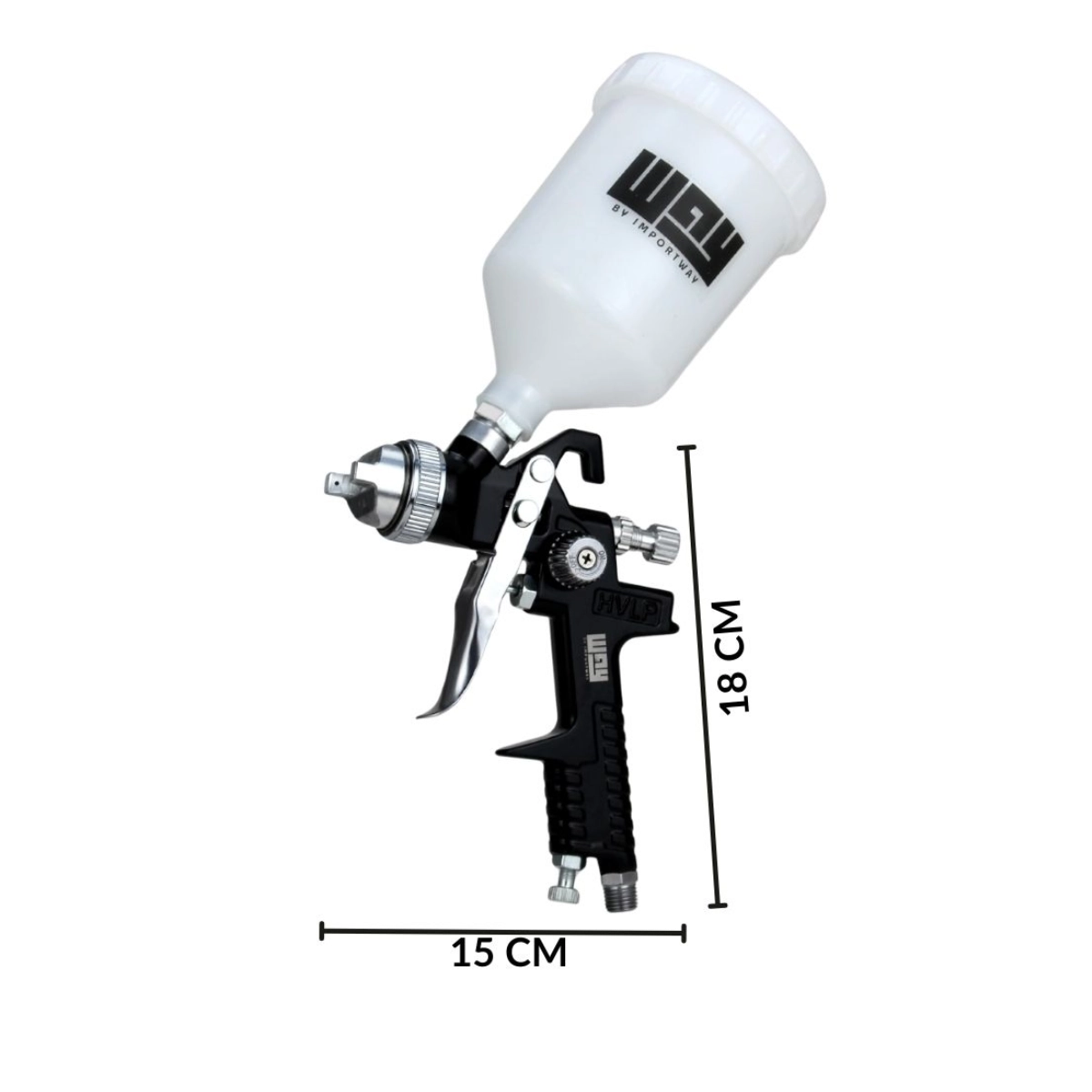 PISTOLA DE PINTURA GRAVIDADE 600ML 1,4MM 1,7MM IMPORTWAY PISTOLA DE PINTURA GRAVIDADE 600ML 1,4MM 1,7MM IMPORTWAY