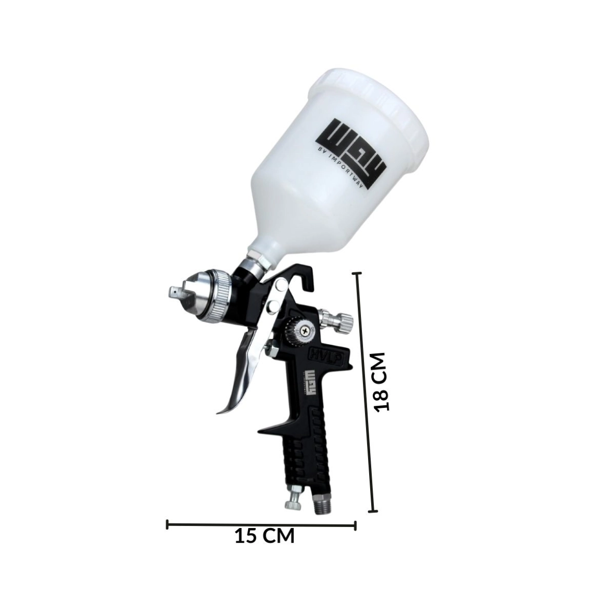 PISTOLA DE PINTURA GRAVIDADE HVLP 600ML 1,4MM IMPORTWAY