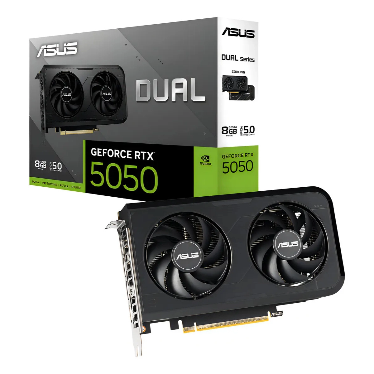 PLACA DE VÍDEO ASUS RTX 5050 DUAL 8GB GDDR6 128 BITS 2X OC