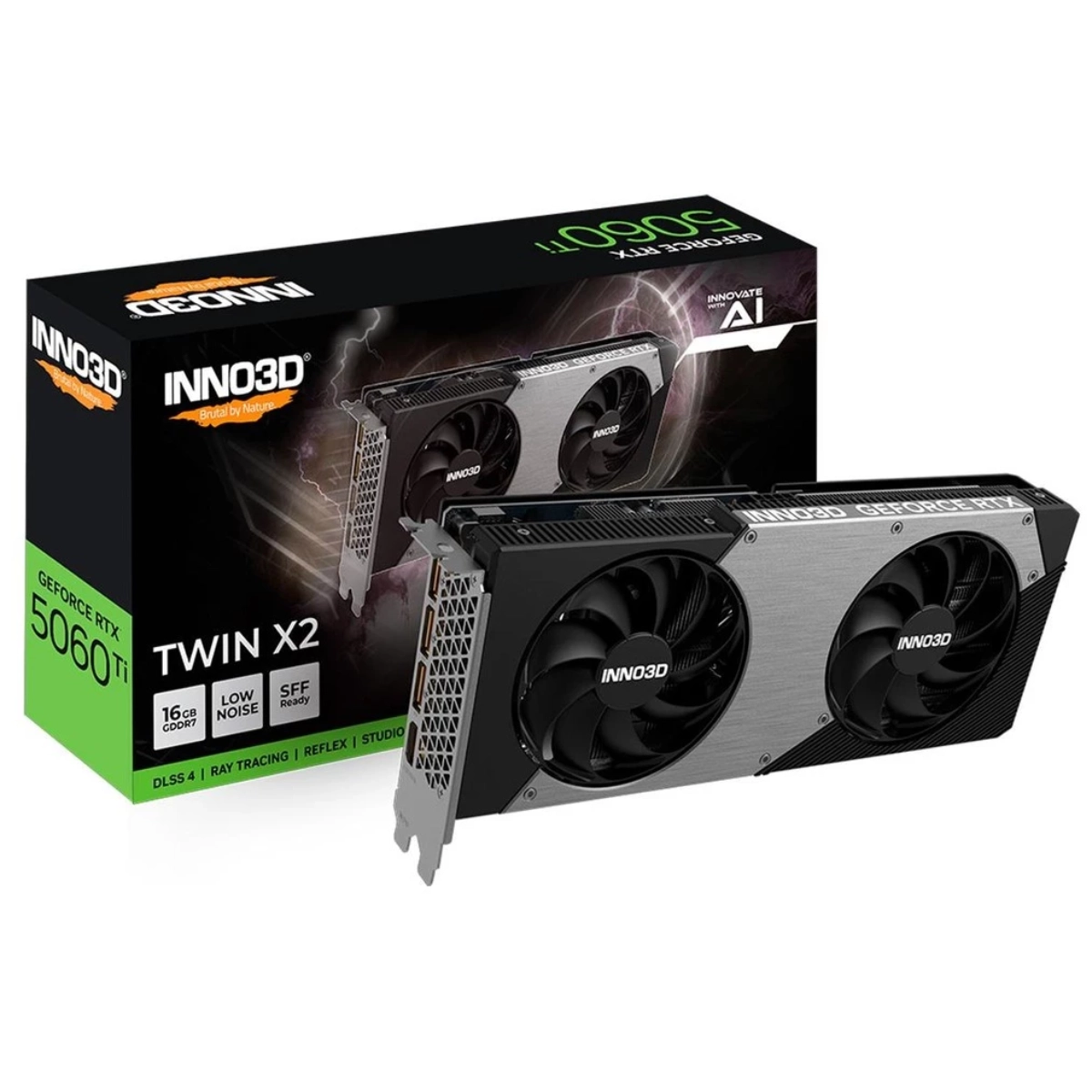 PLACA DE VIDEO RTX5060 TI 16GB GDDDR7 128BITS INNO3D TWIN X2