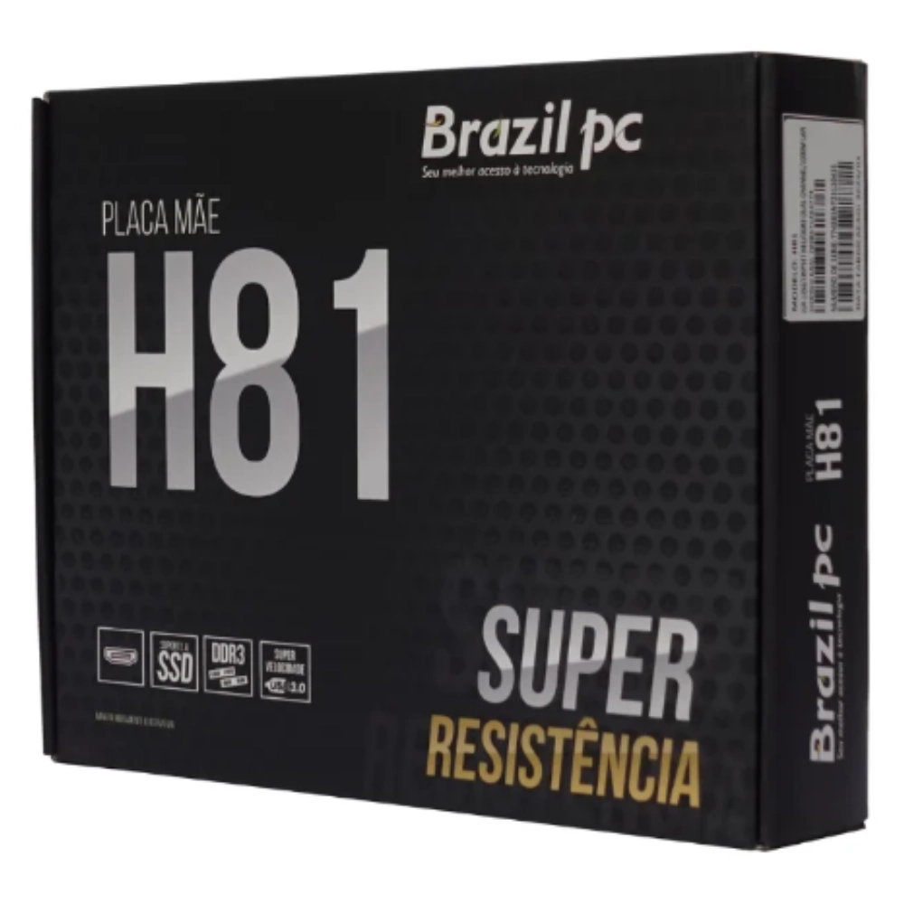 Placa-Mãe B85 H81M Socket 1150 DDR3 - BrazilPC