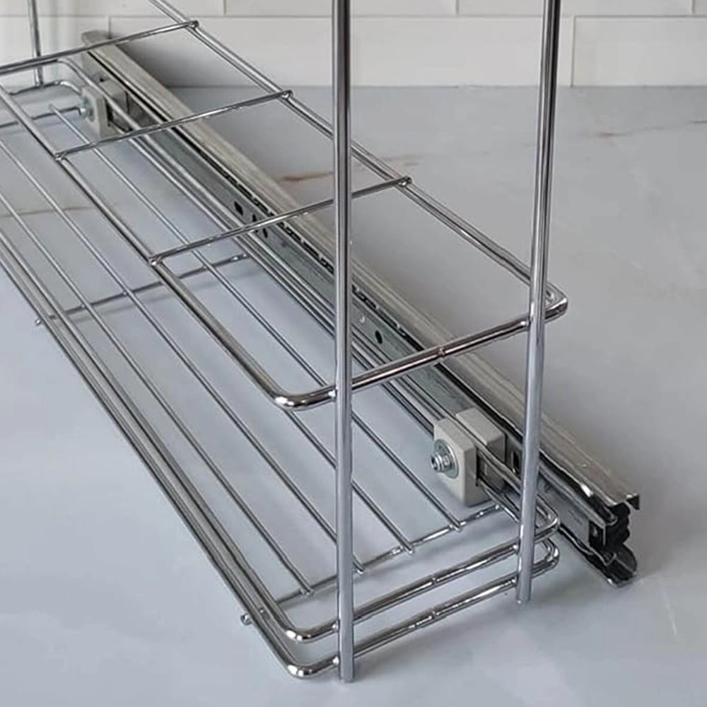 PORTA ALIMENTOS DESLIZANTE CROMADO SCHMITT P/ COZINHA PORTA ALIMENTOS DESLIZANTE CROMADO SCHMITT P/ COZINHA