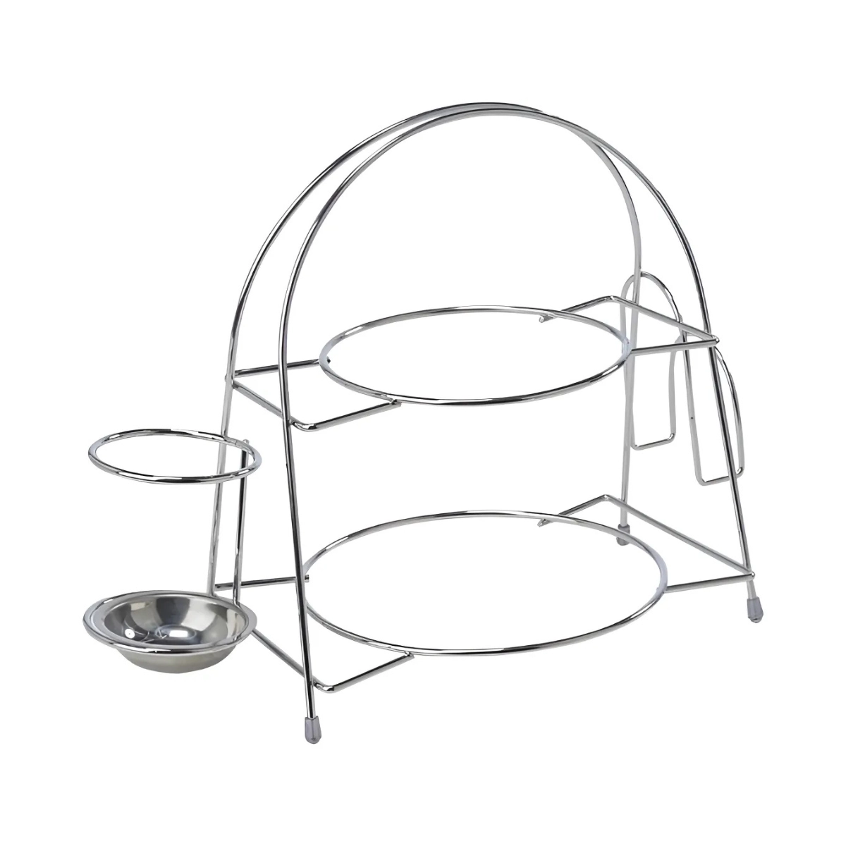 PORTA GUARDANAPOS E TALHERES ALICE CROMADO SCHMITT