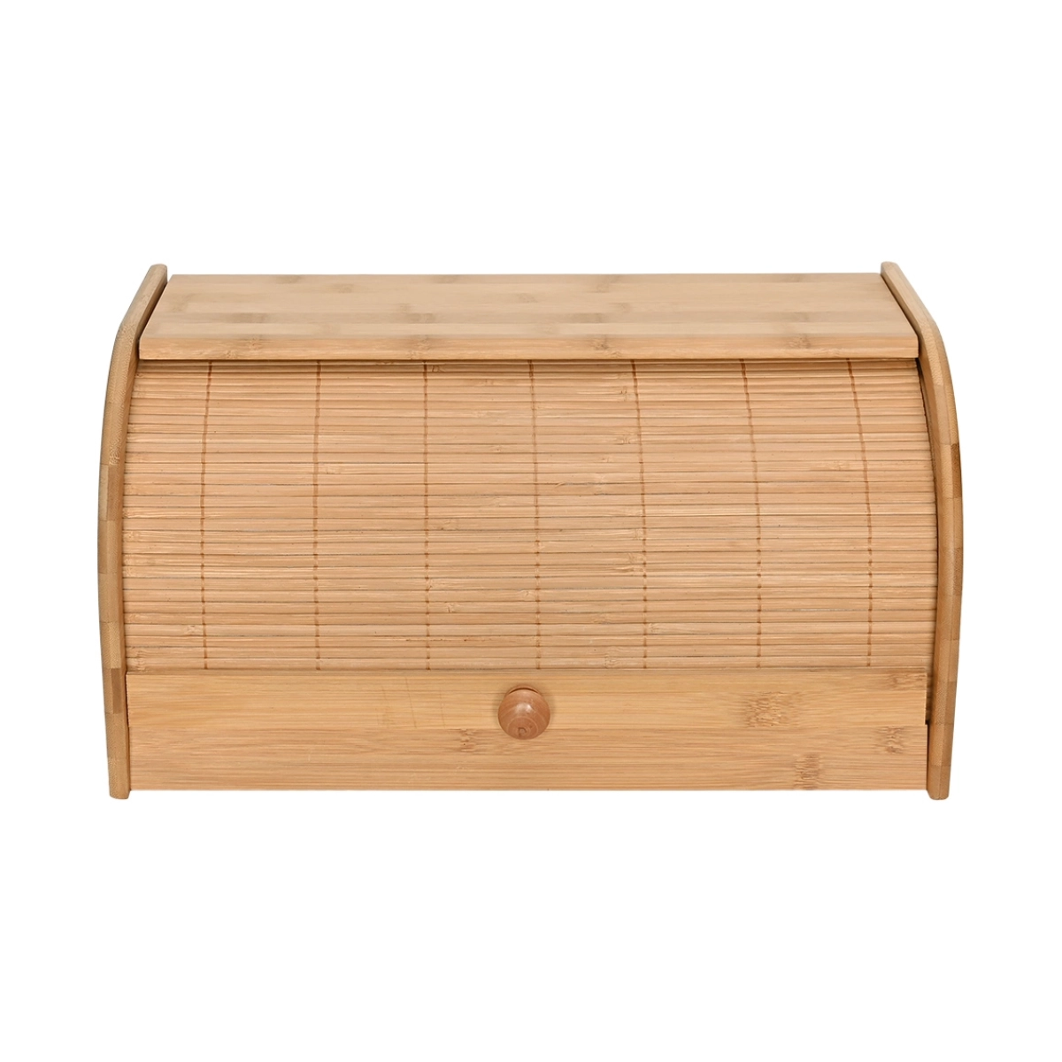 PORTA PÃO MIMO STYLE BAMBU COM TAMPA RETRÁTIL ECOKITCHEN