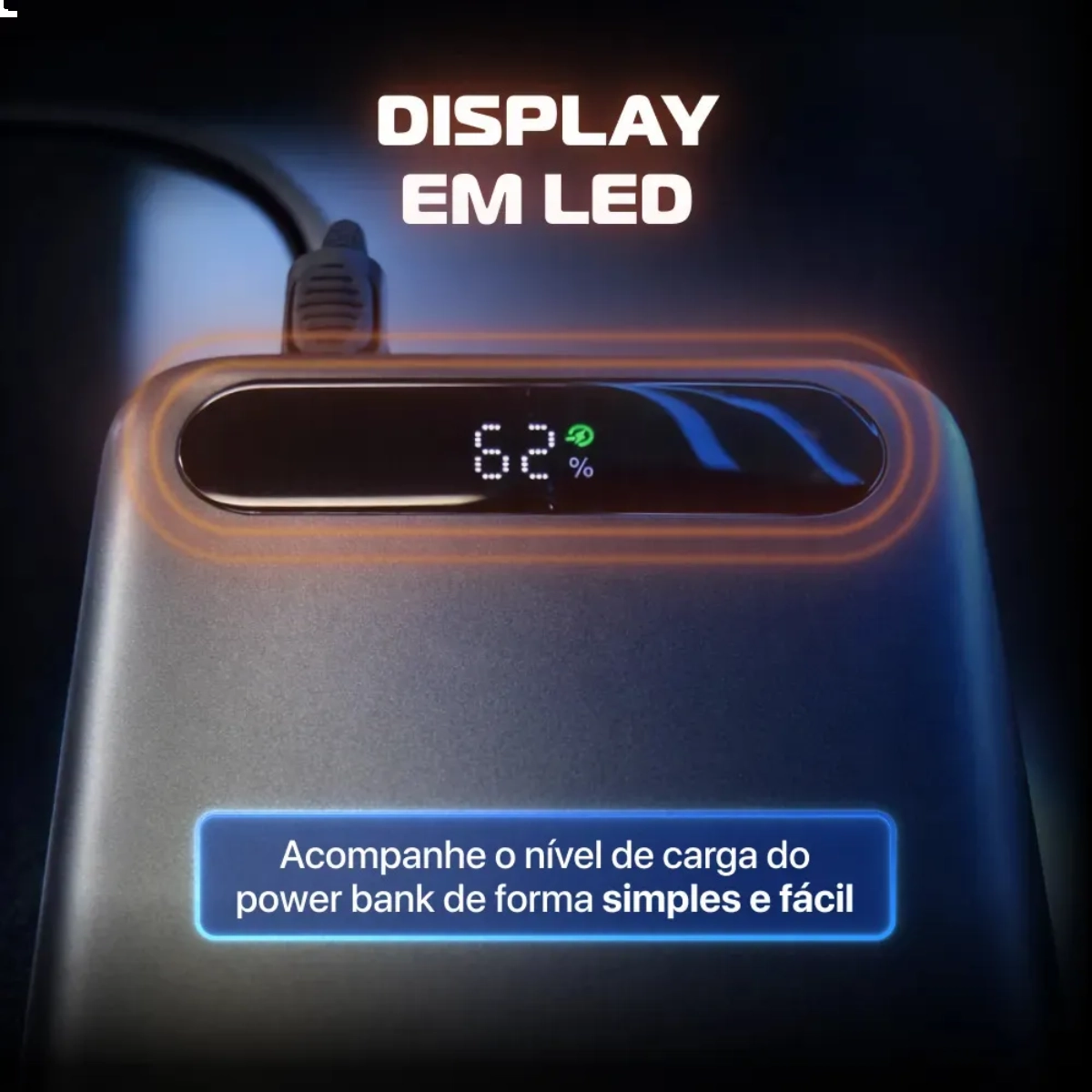 POWER BANK CARREGADOR PORTATIL AMET 10000MAH TURBO 20W USB POWER BANK CARREGADOR PORTATIL AMET 10000MAH TURBO 20W USB