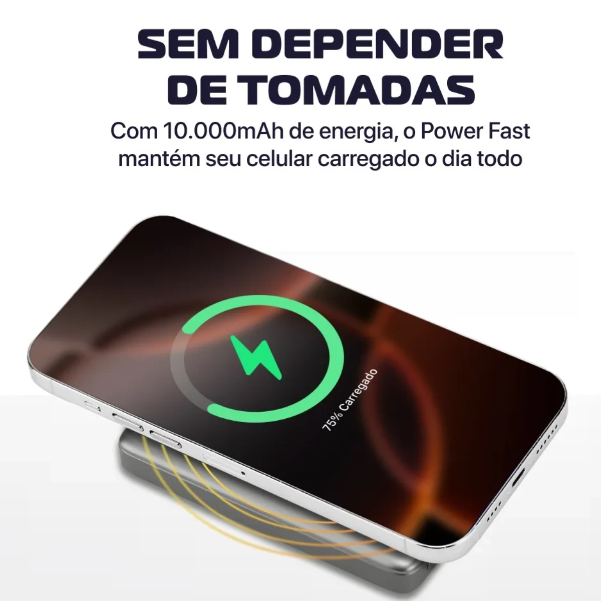POWER BANK MAGNETICO MAGSAFE AMET 10000MAH 20W RAPIDO IOS POWER BANK MAGNETICO MAGSAFE AMET 10000MAH 20W RAPIDO IOS
