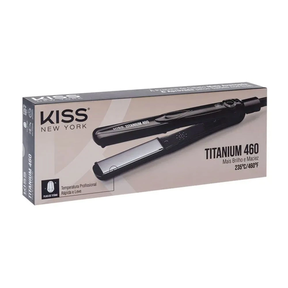 Prancha Alisadora Red Pro Titanium 460 Bivolt Preta Kiss New York