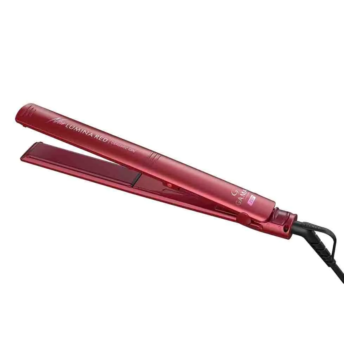 PRANCHA DE CABELO GAMA ELEGANCE NEW LUMINA RED CERAMIC ÍON VERMELHA BIVOLT