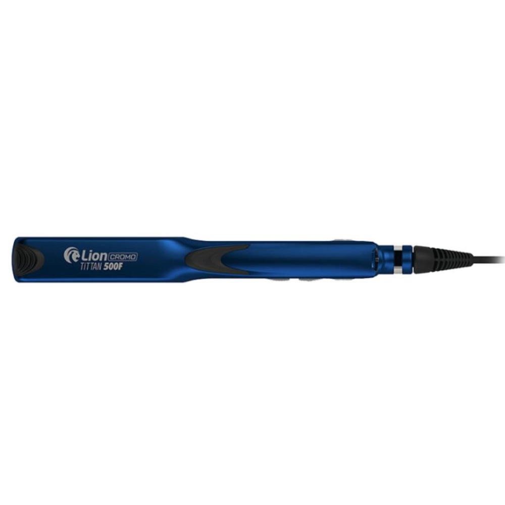 Prancha Profissional Lion TITANIUM 500°F Bivolt | 250°C | Cabo 3m - Azul Fosco 