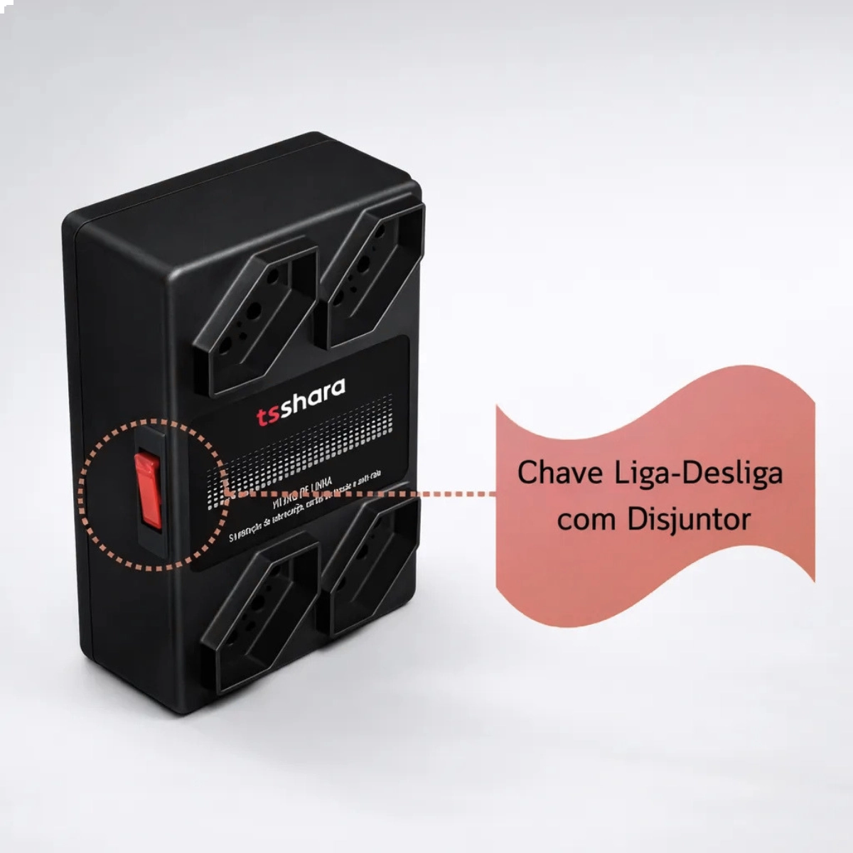 PROTETOR DE SURTO E FILTRO DE LINHA TS SHARA 4T BIVOLT ANTI RAIO PROTETOR DE SURTO E FILTRO DE LINHA TS SHARA 4T BIVOLT ANTI RAIO