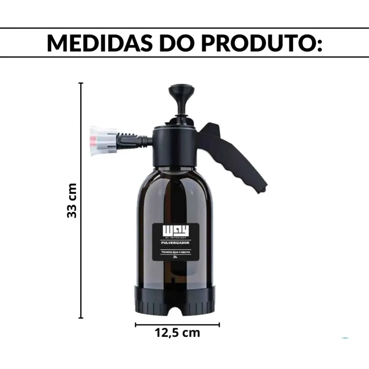 PULVERIZADOR BORRIFADOR MANUAL PRESSÃO 2 LITROS PROFISSIONAL IMPORTWAY PULVERIZADOR BORRIFADOR MANUAL PRESSÃO 2 LITROS PROFISSIONAL IMPORTWAY