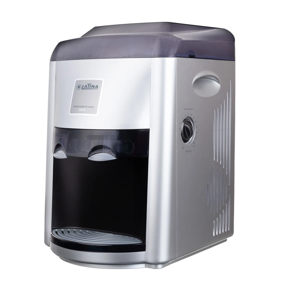 PURIFICADOR DE ÁGUA MINERAL LATINA PRATA C/ PRETO 127V PA355