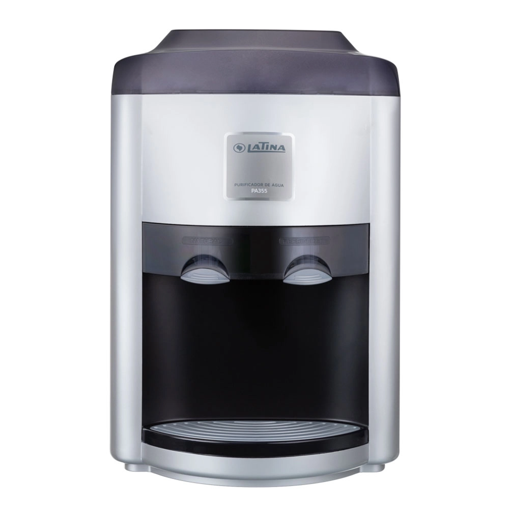 PURIFICADOR DE ÁGUA MINERAL LATINA PRATA C/ PRETO 127V PA355