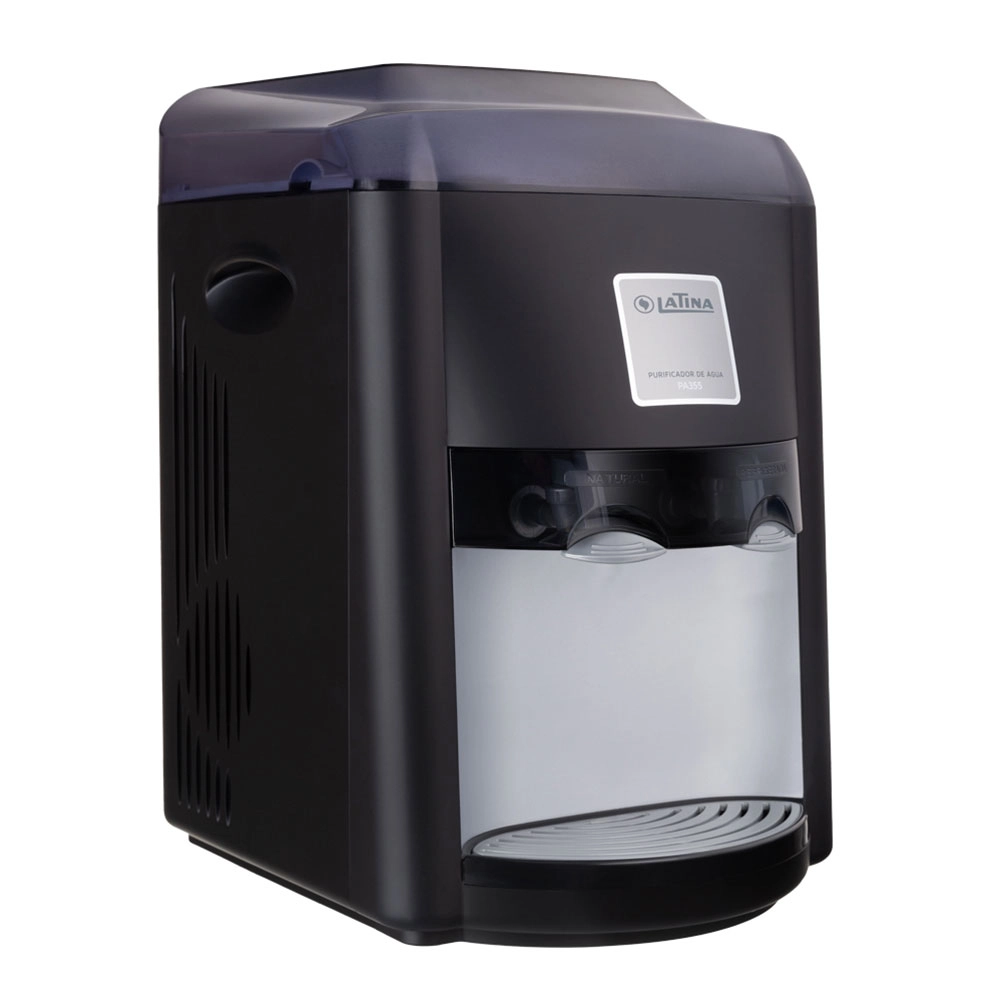PURIFICADOR DE ÁGUA MINERAL LATINA PRETO C/ PRATA 127V PA355 PURIFICADOR DE ÁGUA MINERAL LATINA PRETO C/ PRATA 127V PA355