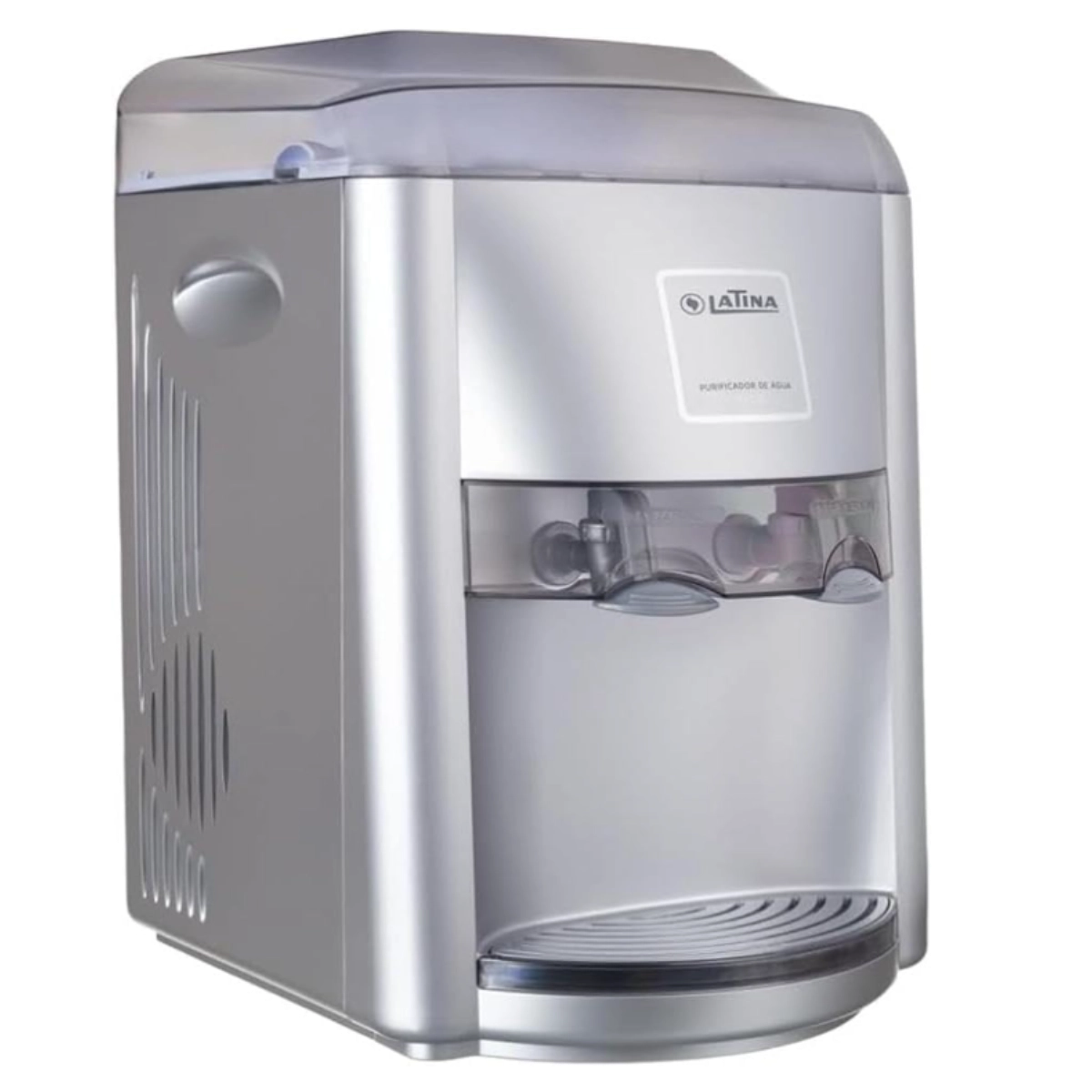 PURIFICADOR DE ÁGUA REFRIGERADA E NATURAL POR COMPRESSOR PRATA - BIVOLT