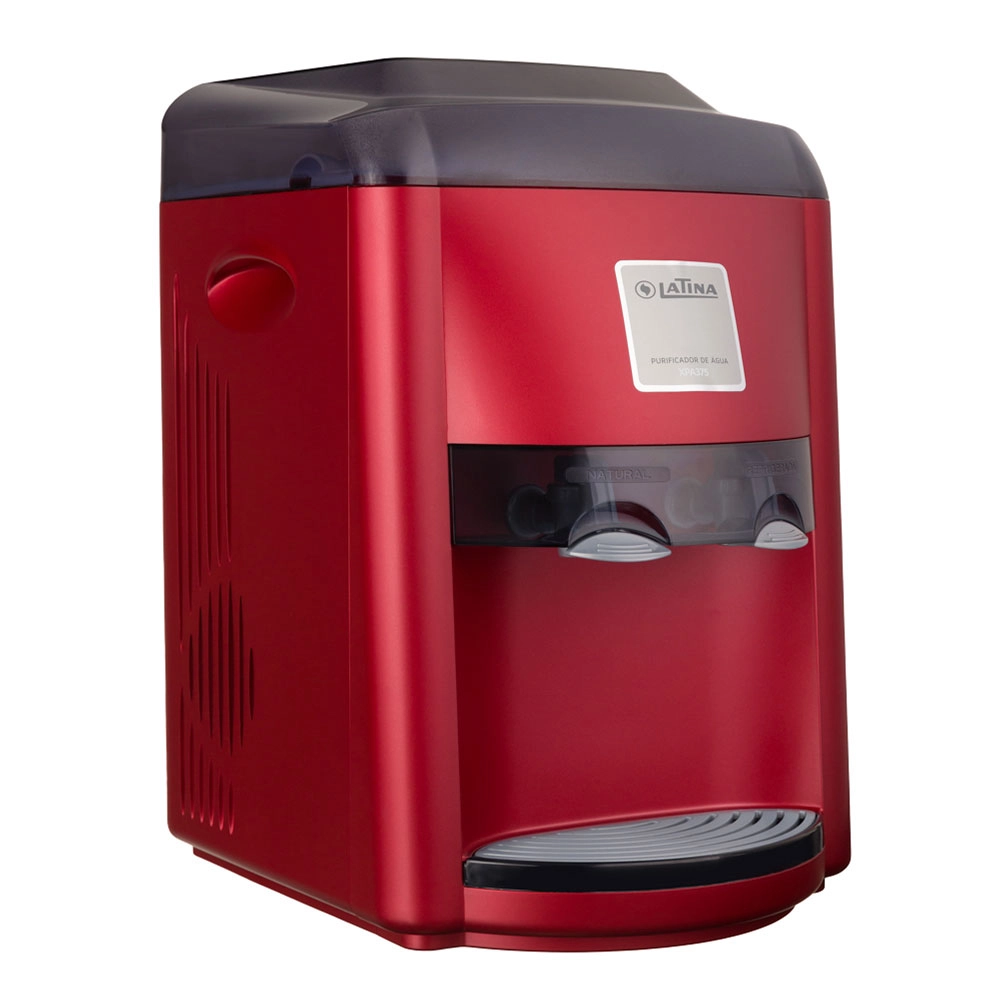 PURIFICADOR DE ÁGUA REFRIGERADA E QUENTE LATINA 127V CEREJA XPA375