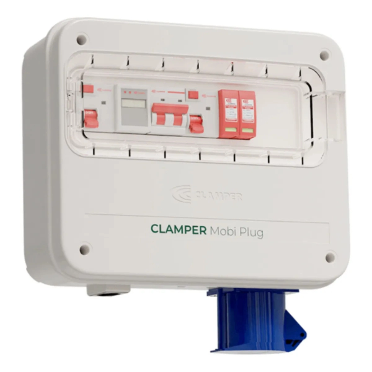 QUADRO DE PROTEÇÃO MOBI PLUG 8+5KW 32A PARA CARREGADORES VEICULARES 220V