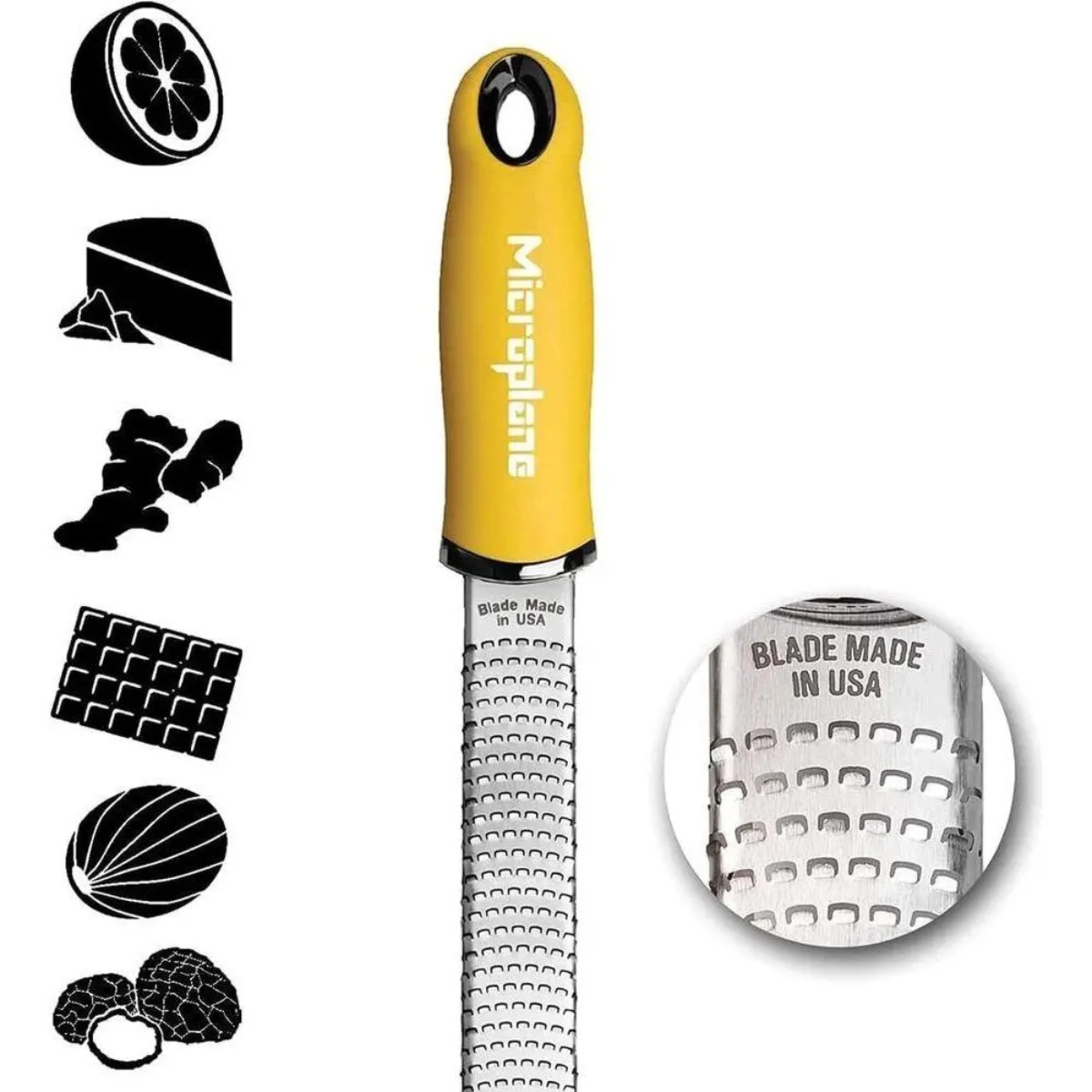 Ralador Classic Zester Amarelo Microplane Ralador Classic Zester Amarelo Microplane