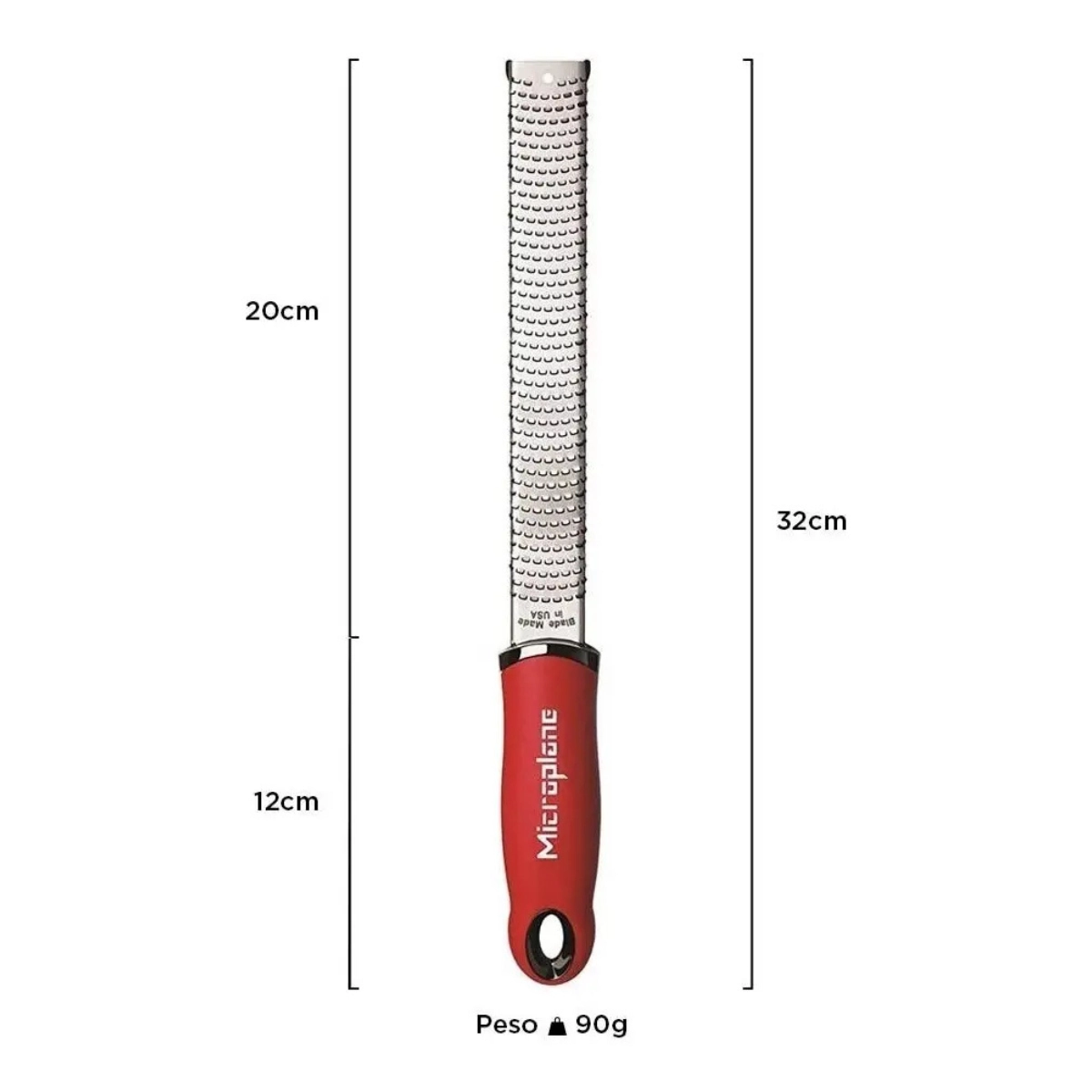 Ralador Classic Zester Vermelho Microplane Ralador Classic Zester Vermelho Microplane