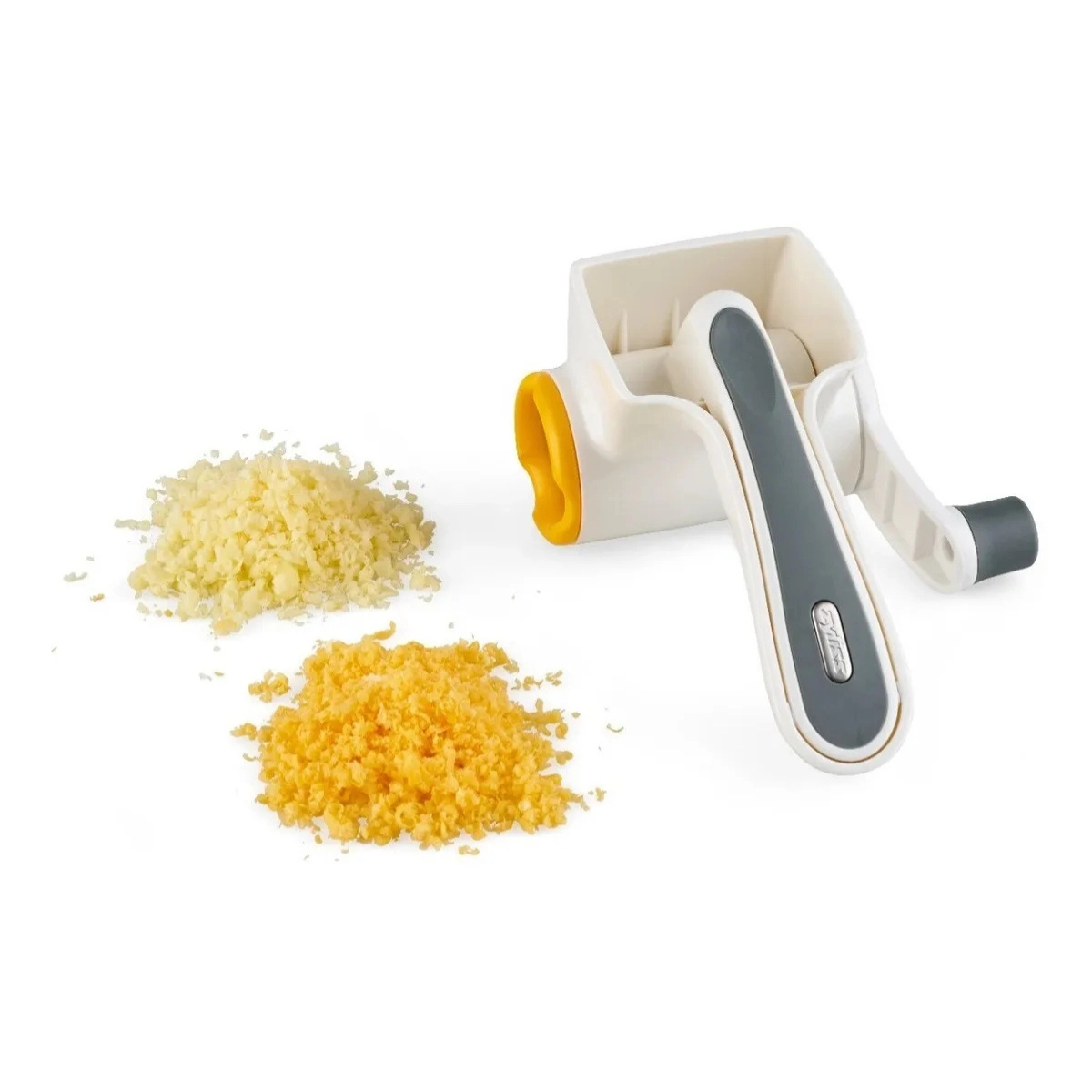 RALADOR PARA QUEIJO MANUAL COM MANIVELA GIRATÓRIA ZYLISS CLASSIC BRANCO BRANCO