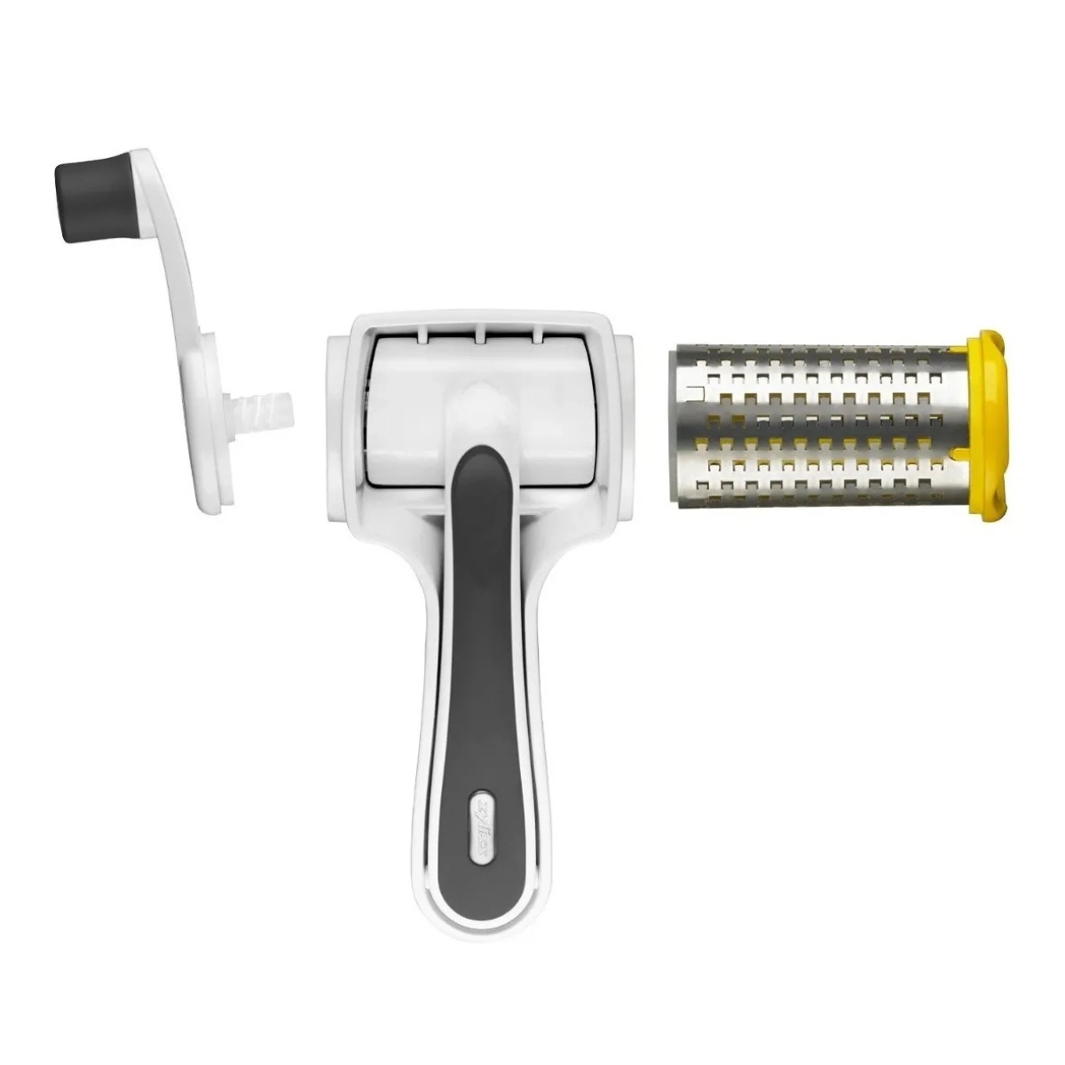 RALADOR PARA QUEIJO MANUAL COM MANIVELA GIRATÓRIA ZYLISS CLASSIC BRANCO BRANCO