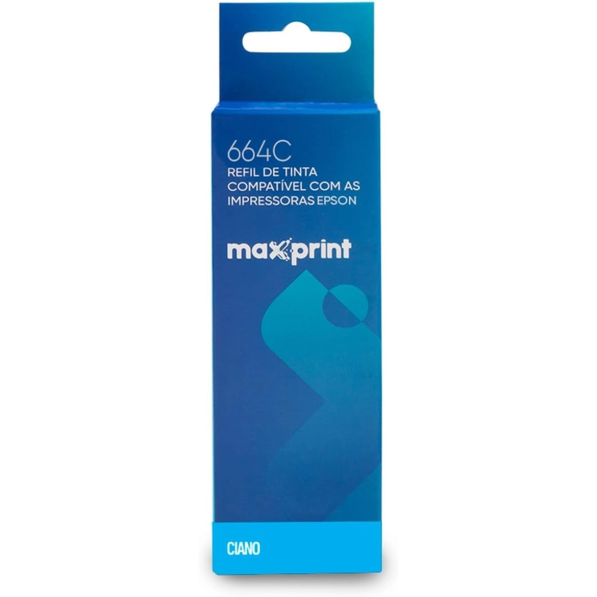 REFIL DE TINTA MAXPRINT CIANO 664C|673C COMPATÍVEL COM EPSON 70ML