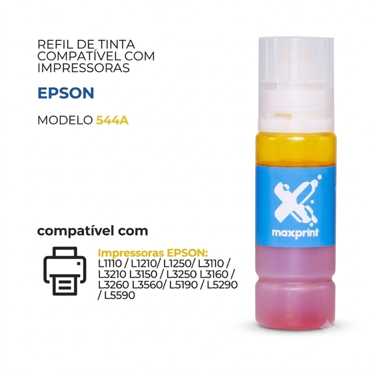 Refil de Tinta Maxprint Compativel Epson T544420 Refil de Tinta Maxprint Compativel Epson T544420