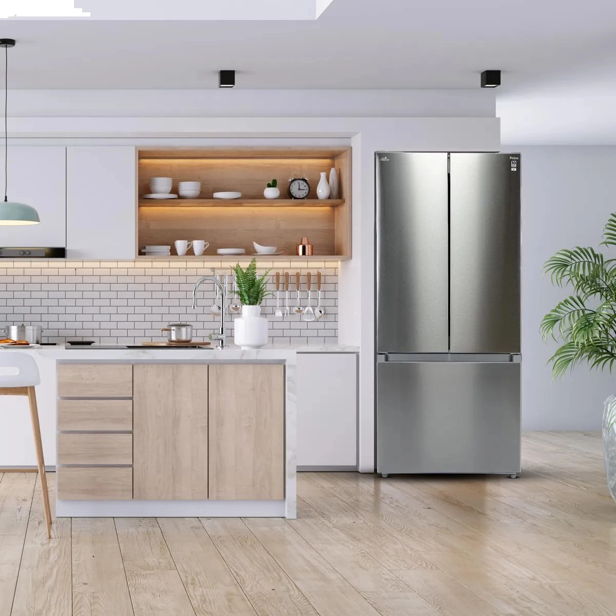 REFRIGERADOR E GELADEIRA PHILCO 523L FROST FREE DUPLEX INOX ECONÔMICO PRF53A 127V GRANDE CAPACIDADE