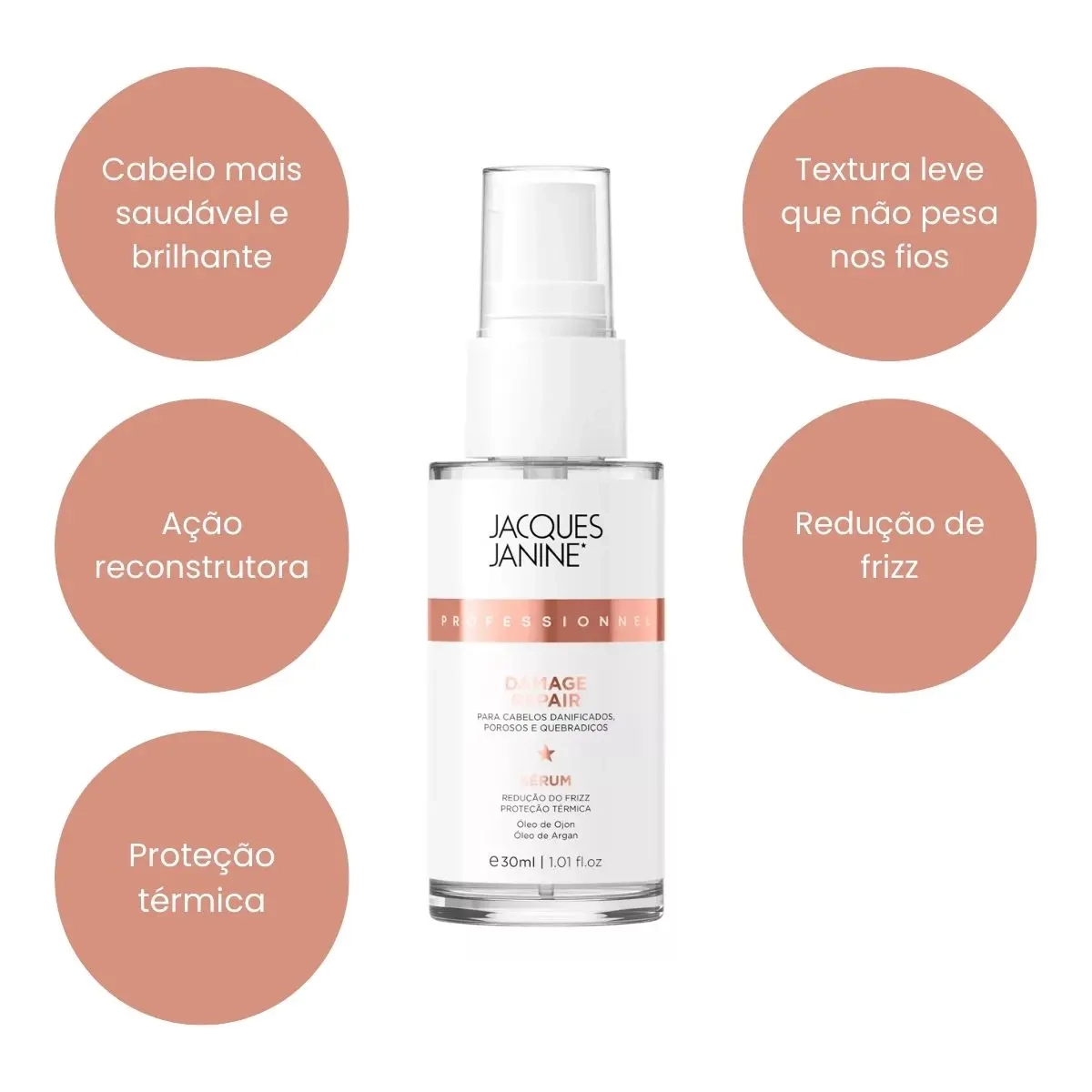 SÉRUM FINALIZADOR REPARADOR DE DANOS JACQUES JANINE 30ML