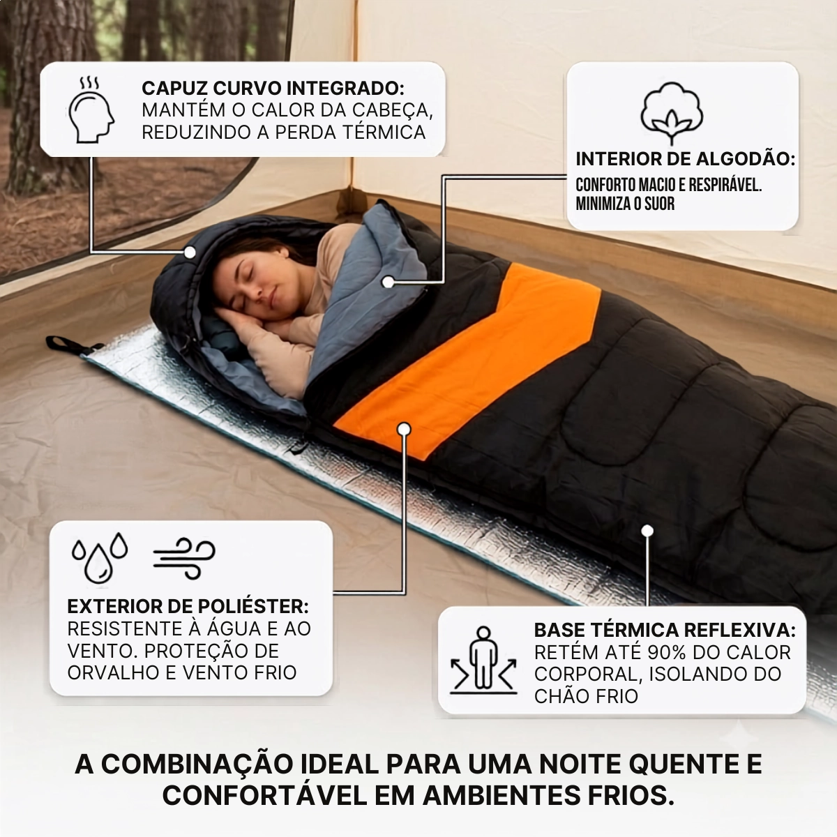 SACO DE DORMIR E ISOLANTE TERMICO DE CAMPING NAUTIKA VIPER SACO DE DORMIR E ISOLANTE TERMICO DE CAMPING NAUTIKA VIPER