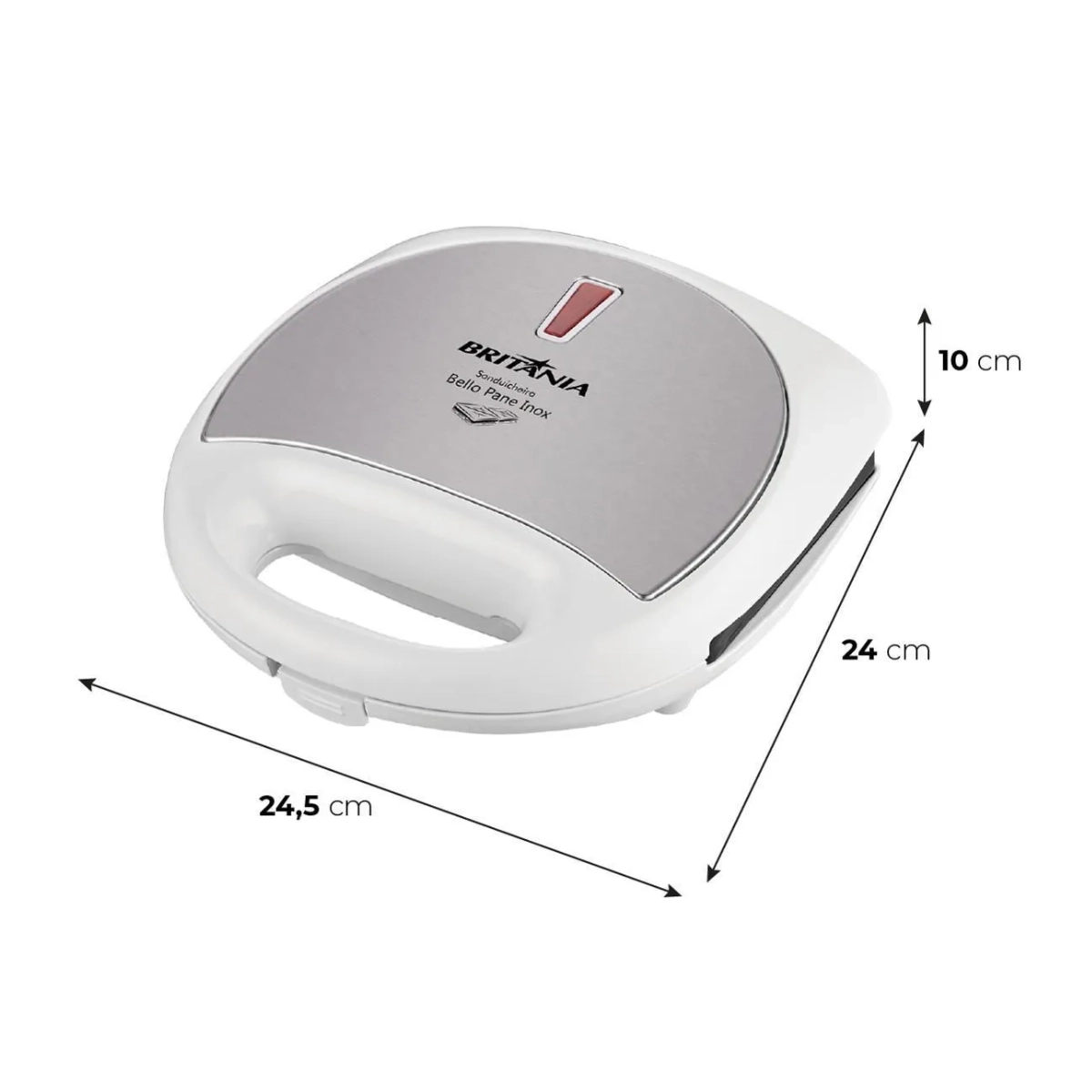 SANDUICHEIRA BRITÂNIA BELLO PANE  ANTIADERENTE  750W 220V