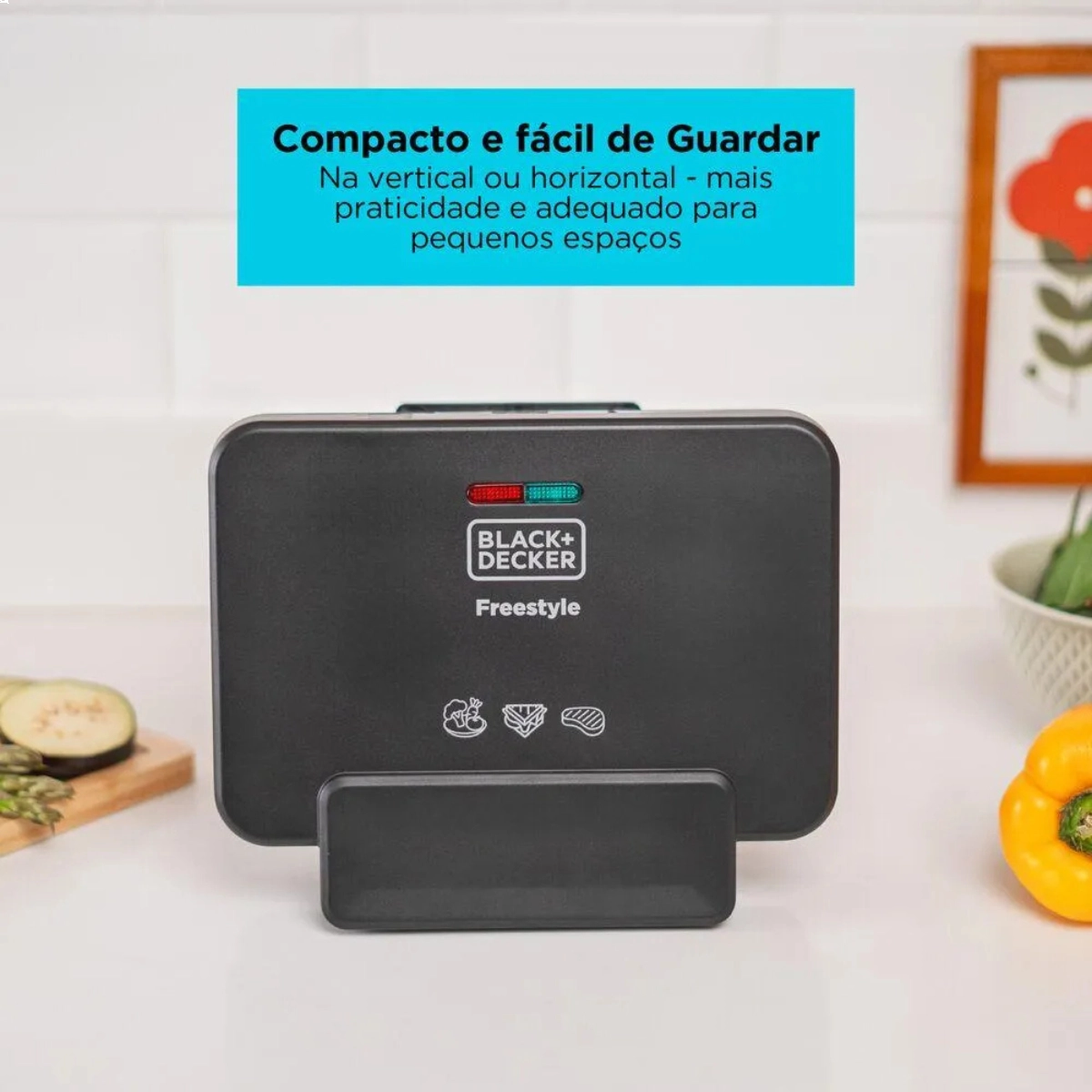 SANDUICHEIRA E GRILL ELETRICA COM PRENSADOR GRSF 220V BLACK+DECKER 700W SANDUICHEIRA E GRILL ELETRICA COM PRENSADOR GRSF 220V BLACK+DECKER 700W