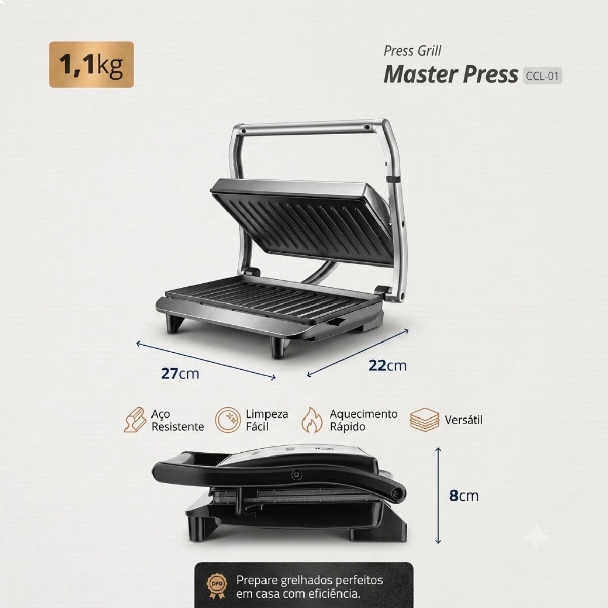SANDUICHEIRA E GRILL ELETRICO MONDIAL 1000W PG-01 220V 60HZ SANDUICHEIRA E GRILL ELETRICO MONDIAL 1000W PG-01 220V 60HZ