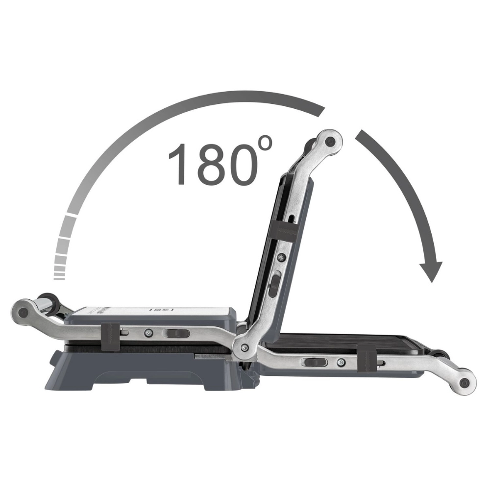 Sanduicheira Grill Elétrico Black+Decker 127V Gourmand com Abertura 180° Chapas Antiaderentes 1200W