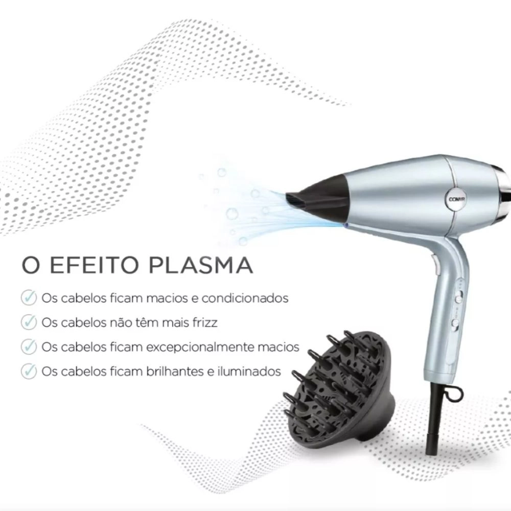 Secador Com Difusor Conair Hydro-fusion Voltagem 110V